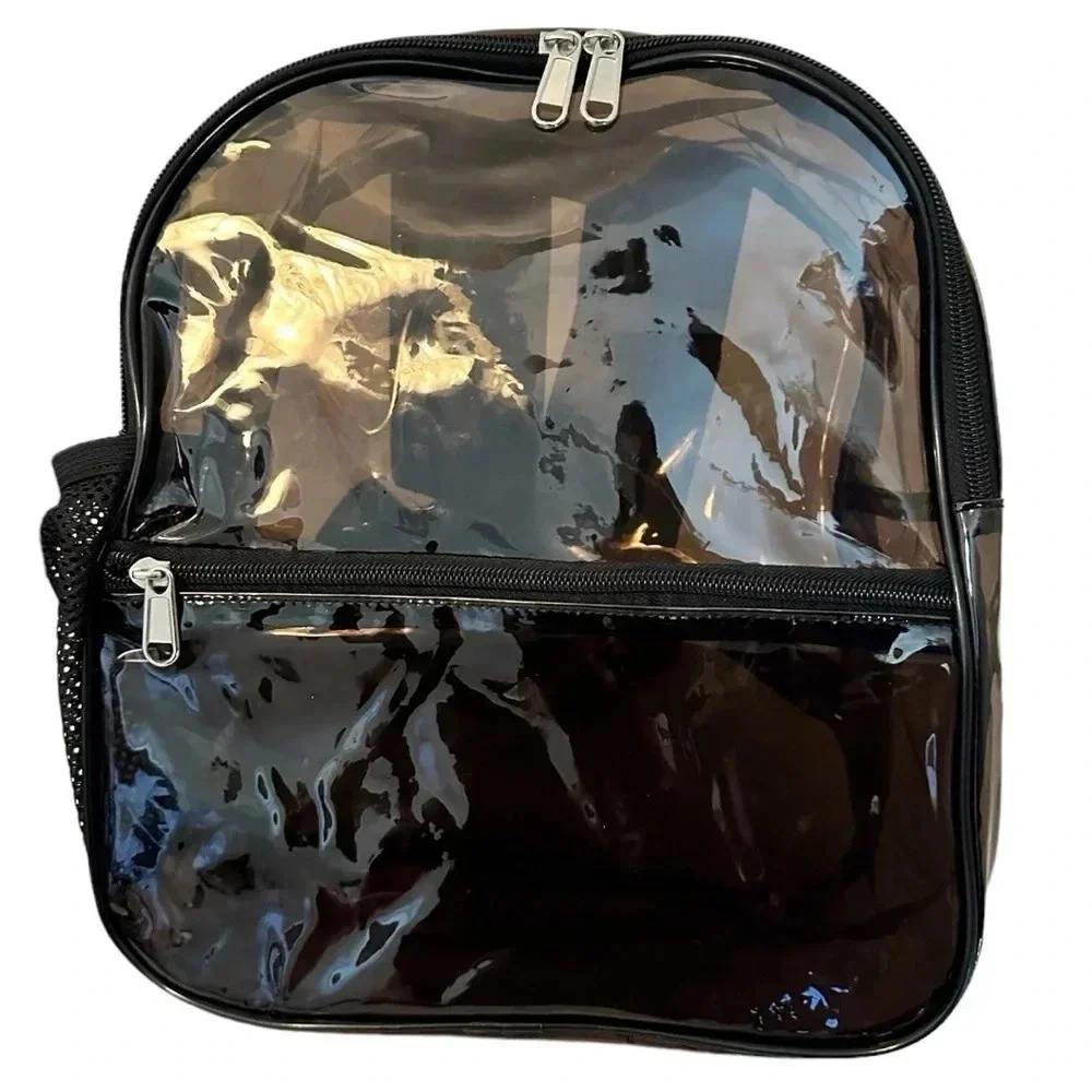 NEW Clear Backpack Stadium Approved 12×10.5x6” with Reinforced and Wider Bottom